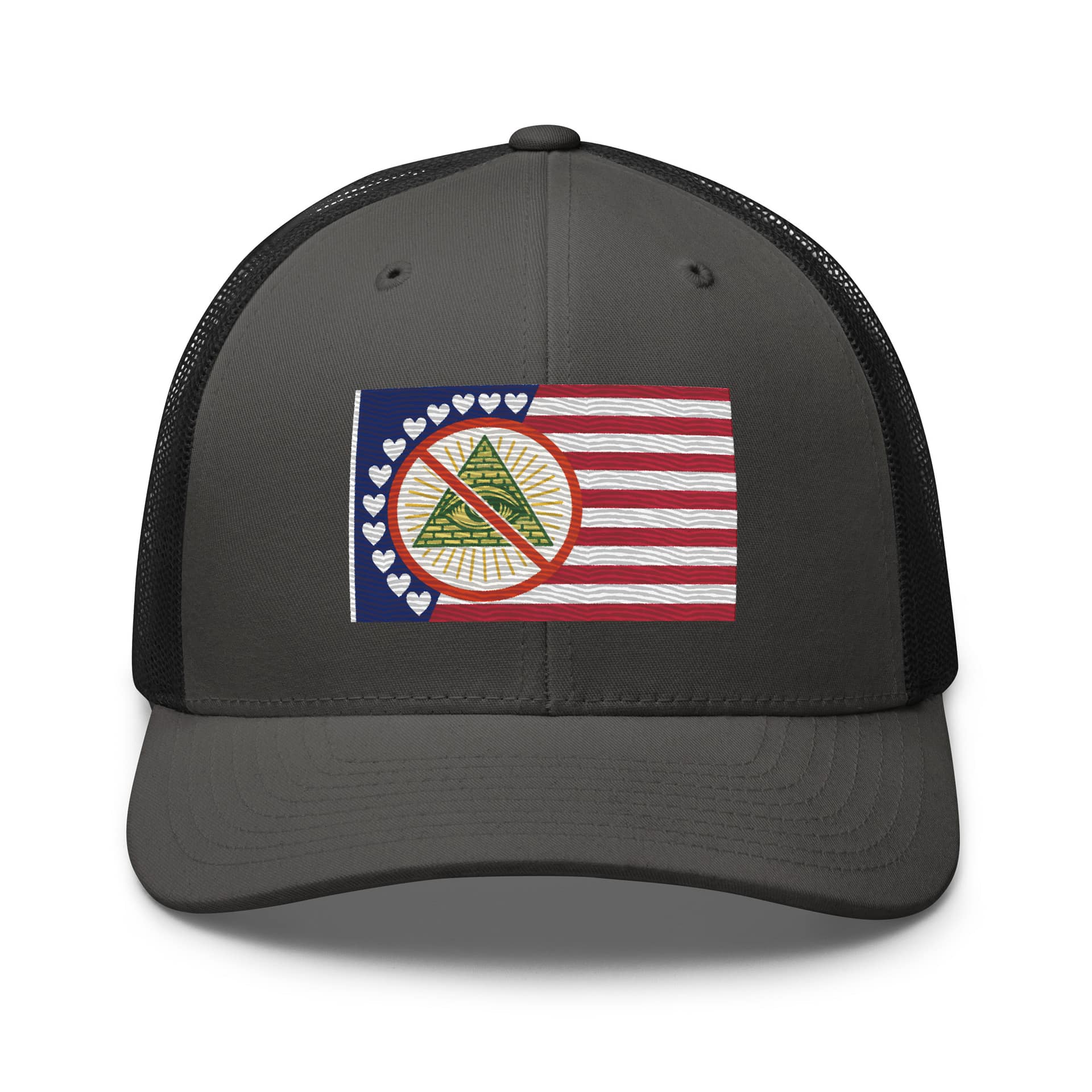 Full Freedom Flag Trucker Hat - Image 5