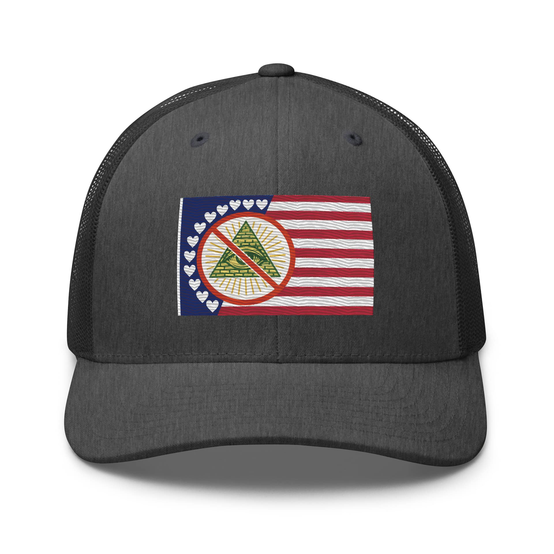 Full Freedom Flag Trucker Hat - Image 2