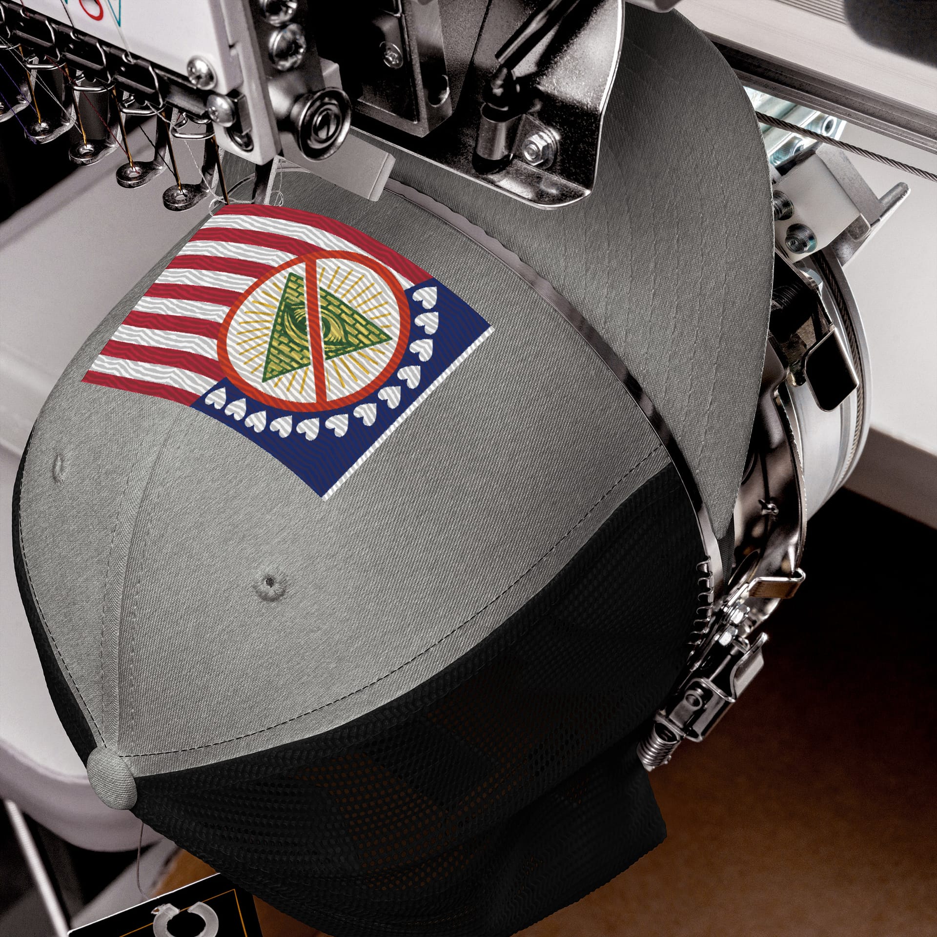 Full Freedom Flag Trucker Hat - Image 9