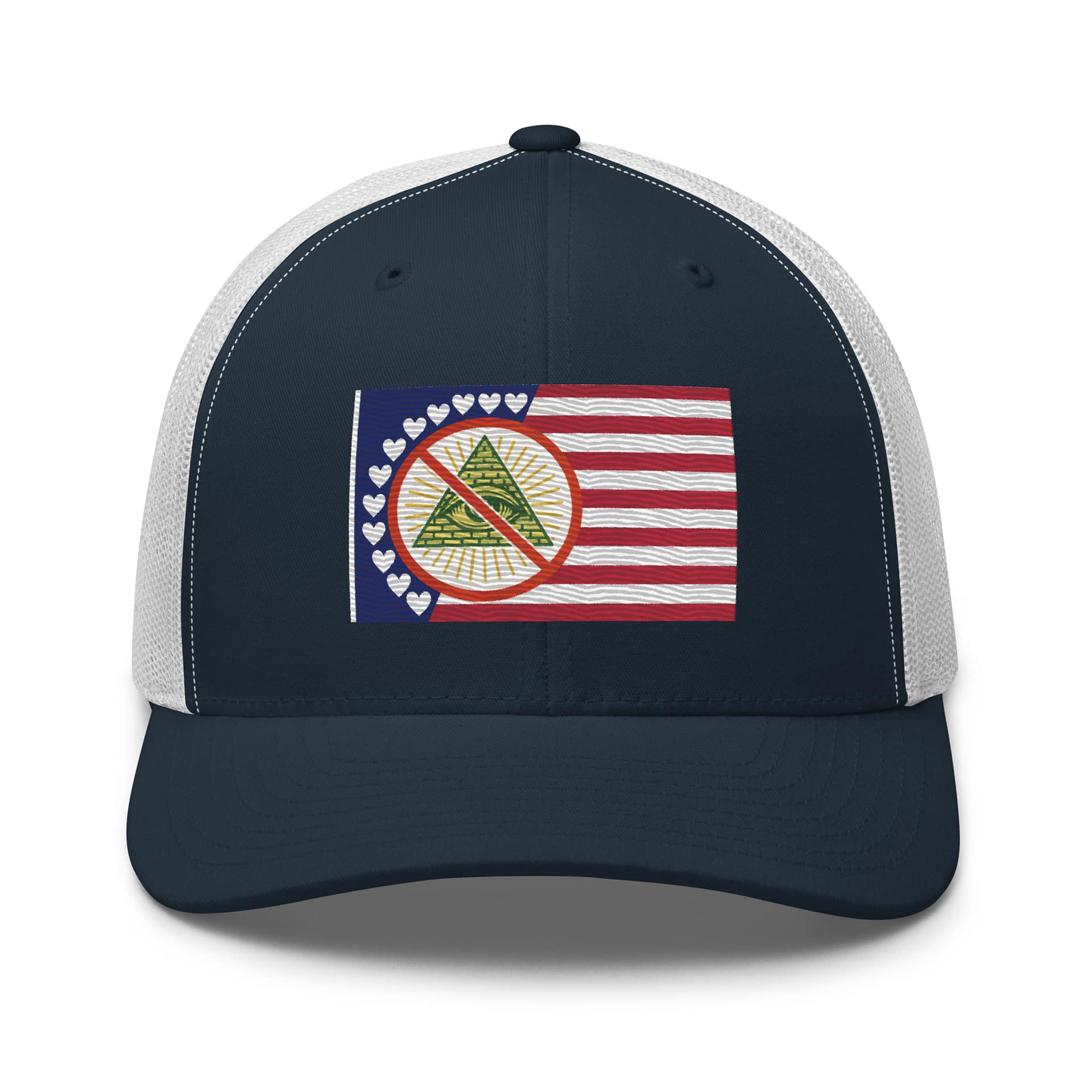 Full Freedom Flag Trucker Hat - Image 6