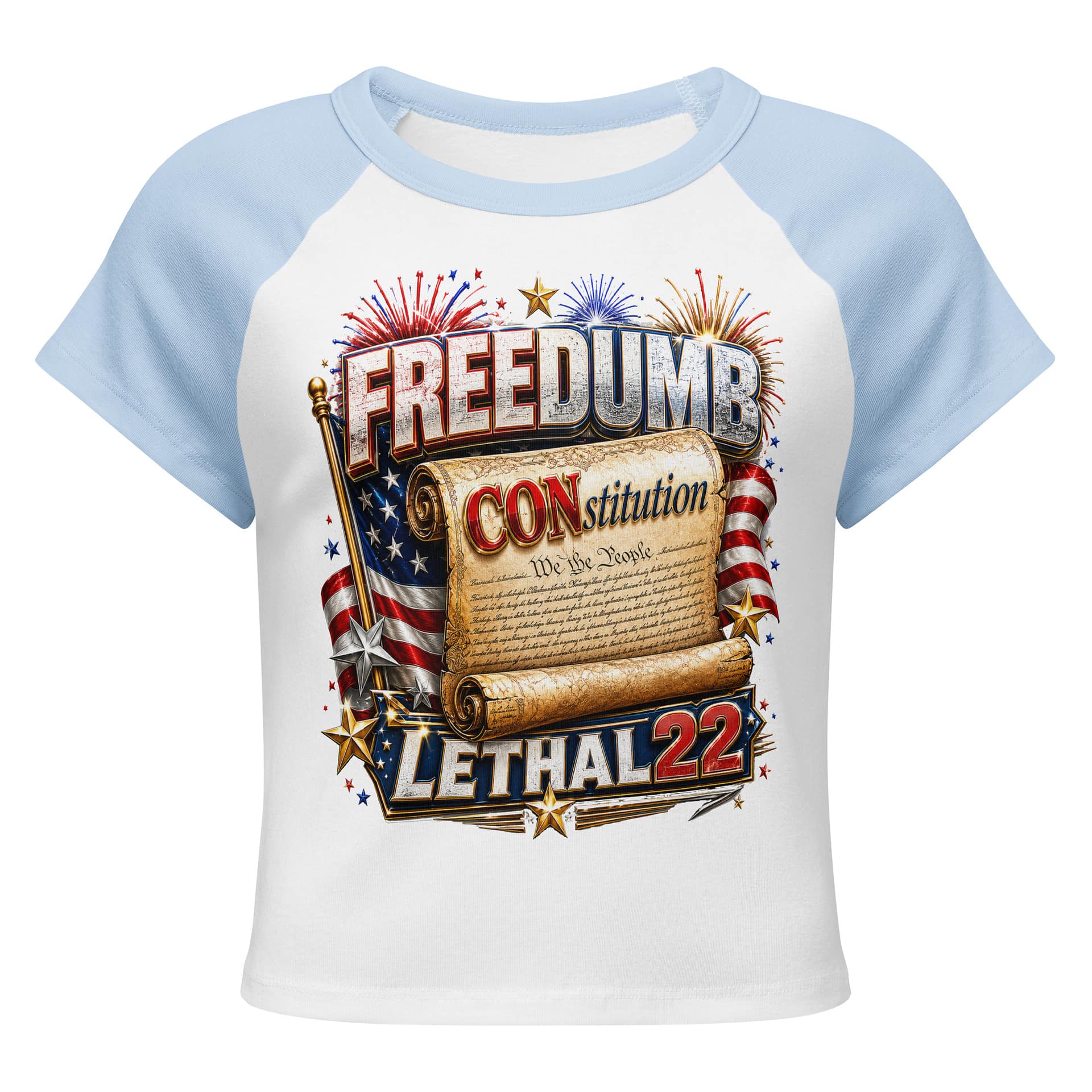 FREEDUMB™ CONstitution - Crop Top - Image 5