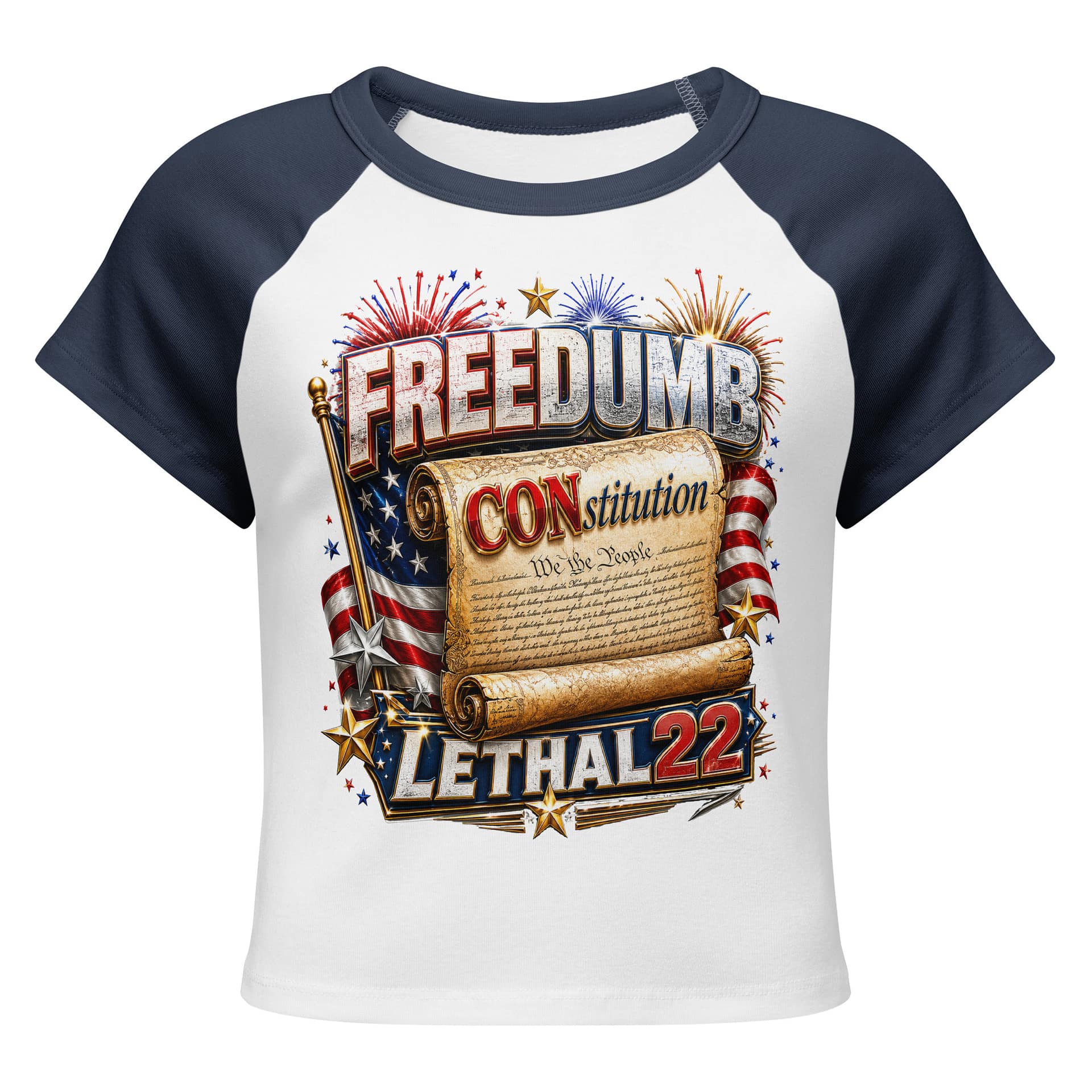 FREEDUMB™ CONstitution - Crop Top - Image 3