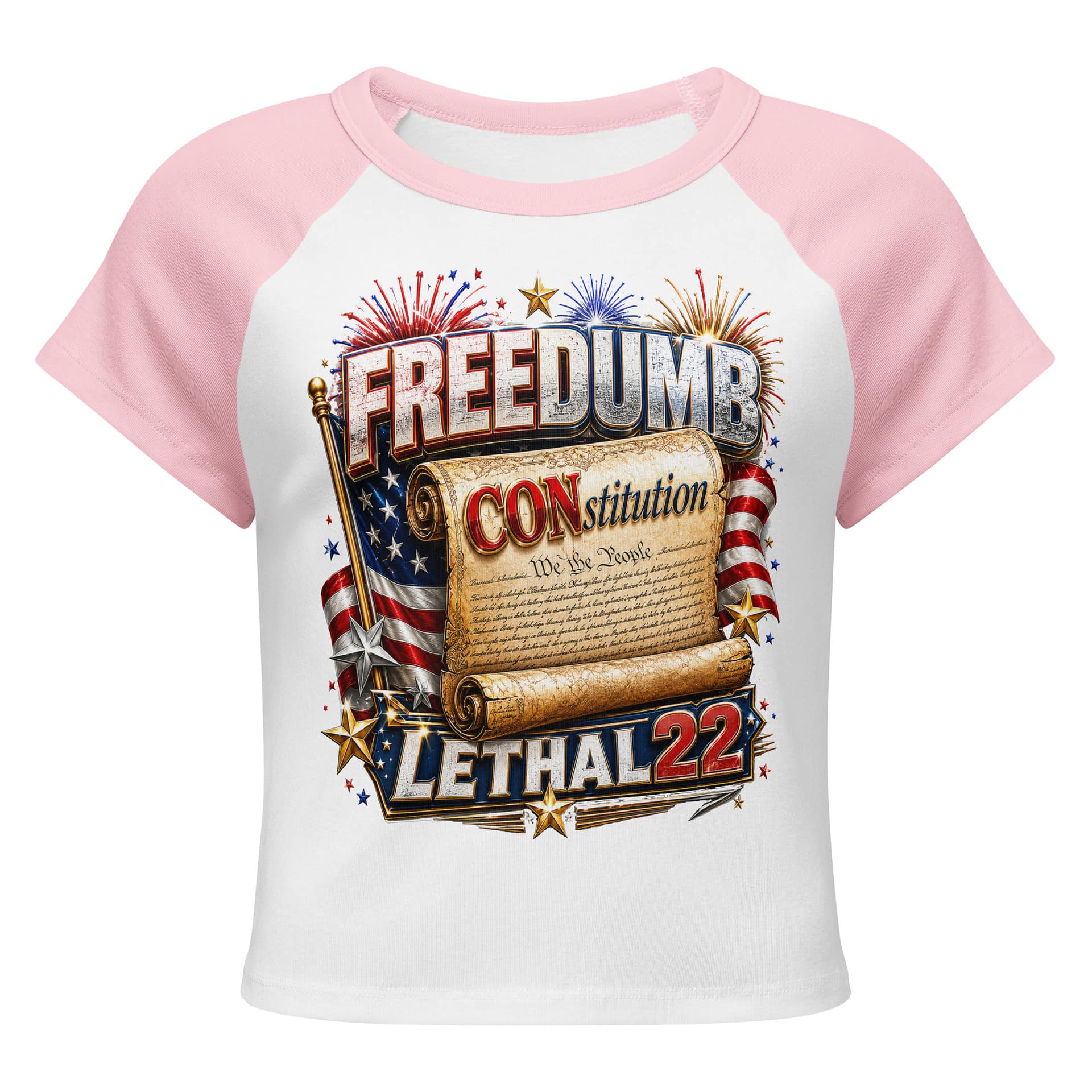 FREEDUMB™ CONstitution - Crop Top - Image 6