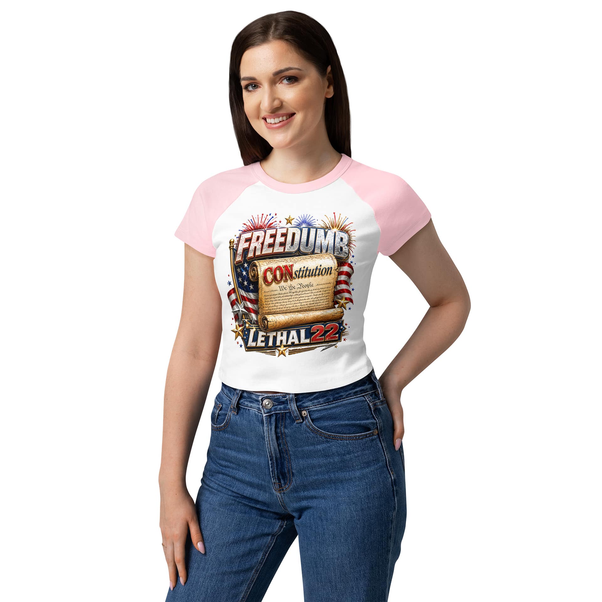 FREEDUMB™ CONstitution - Crop Top - Image 7