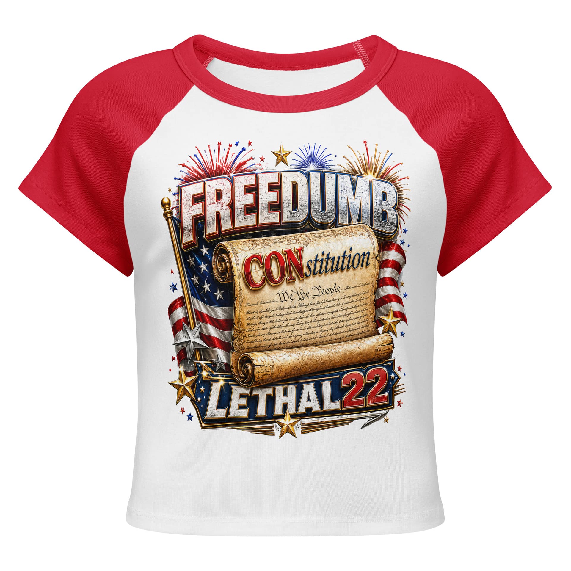 FREEDUMB™ CONstitution - Crop Top - Image 4