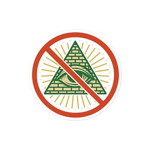 NO EYE ON ME — 4" Premium Vinyl Sticker