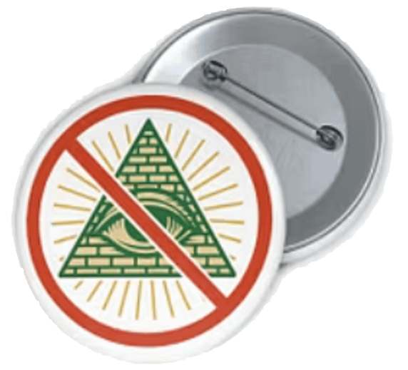 NO EYE ON ME - Button